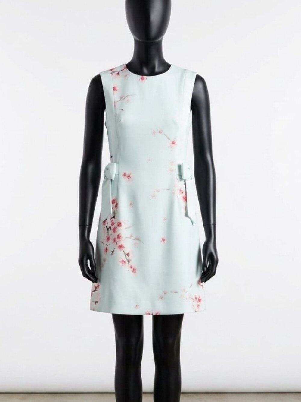 Ted Baker Seella Blossom Tunic Dress Mint Floral Bow Mini Dress UK 0 NWT